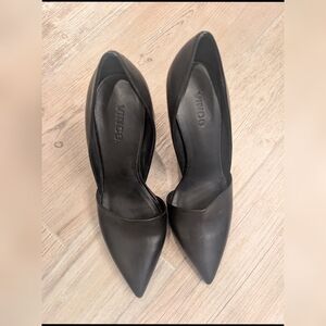Vince Claire D'Orsay Black Leather Heels